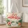 Coral Flamingos and Tropical Flowers for Summer Holidays and Beach Days Quilted Tote Bag - 1