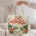 Coral Flamingos and Tropical Flowers for Summer Holidays and Beach Days Quilted Tote Bag - 5
