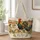 Colorful Rooster and Hen Farmyard Scene for Rustic Country Living and Chicken Lovers Quilted Tote Bag - 1