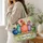 Funny Colorful Chicken Flock for Farmhouse Living and Chicken Lovers Country Style Quilted Tote Bag - 3