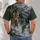 Deer And Bass Wilderness Scene For Fishing And Hunting Adventures All-over Print Unisex T-shirt - 4