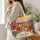Wildflower Sunset Meadow Scene for Garden Lovers and Nature-Inspired Everyday Style Quilted Tote Bag - 3