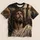 Bearded Biblical Portrait With Thorn Crown And Radiant Cross For Faithful Everyday Wear All-over Print Unisex T-shirt - 5