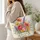 Wildflower Garden Bouquet for Spring Outings and Everyday Style for Her Quilted Tote Bag - 3