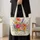Wildflower Garden Bouquet for Spring Outings and Everyday Style for Her Quilted Tote Bag - 4