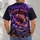 Haunted Football Stadium And Jack-O’-Lanterns For Spooky Game Night Gatherings All-over Print Unisex T-shirt - 4
