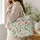 Colorful Wildflower Garden Florals for Spring Gardening and Nature Loving Women Quilted Tote Bag - 3