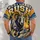 Charging Ram Football Sunset Scene for Halloween Game Day and West Coast Fans All-over Print Unisex T-shirt - 4