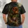 Pumpkin Anglerfish Swamp Scene for Halloween Nights and Gothic Fishing Adventures Outdoors All-over Print Unisex T-shirt - 4