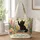 Black Cat and Butterfly Garden Scene for Halloween and Book Lovers Who Adore Nature Quilted Tote Bag - 1