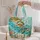 Sea Turtle Ocean Scene for Beach Days and Coastal Getaways for Marine Life Lovers Quilted Tote Bag - 5