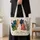Colorful Cat Family Gathering for Cozy Days, Cat Moms and Pet-Loving Friends at Home Quilted Tote Bag - 4