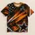 Amber Star And Football Motifs For Game Day Gatherings And Casual Weekend Wear All-over Print Unisex T-shirt - 5