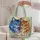 Colorful Twin Cat Portrait for Pet Lovers, Cat Moms, and Birthday Gift Celebrations Quilted Tote Bag - 5