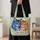 Colorful Twin Cat Portrait for Pet Lovers, Cat Moms, and Birthday Gift Celebrations Quilted Tote Bag - 4