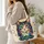 Colorful Mosaic Cat Portrait for Everyday Pet Lover Style and Gifts for Cat Moms Quilted Tote Bag - 3