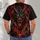 Fierce Red-Eyed Dragon for Halloween and Fantasy Fans All-over Print Unisex T-shirt - 4