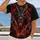 Fierce Red-Eyed Dragon for Halloween and Fantasy Fans All-over Print Unisex T-shirt - 2