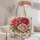 Vintage Pink Rose Bouquet for Garden Lovers, Summer Birthdays and Mother's Day Gift Quilted Tote Bag - 5