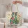 Colorful Mosaic Cat With Floral Accents for Everyday Style and Gifts for Cat Lovers Quilted Tote Bag - 5