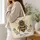 Honeybee With Golden Wings For Nature Lovers And Garden Days Quilted Tote Bag - 3