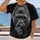 Detailed Silverback Gorilla Portrait for Wildlife Lovers and Everyday Casual Adventures All-over Print Unisex T-shirt - 2