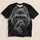 Detailed Silverback Gorilla Portrait for Wildlife Lovers and Everyday Casual Adventures All-over Print Unisex T-shirt - 5