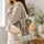 Ornate Elephant Among Wildflowers for Bohemian Summer Celebrations and Nature Lovers Quilted Tote Bag - 3