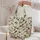 Candy Cane Holly and Cream Bows for Christmas Cheer and Holiday Gifting for Her Mom Quilted Tote Bag - 5