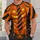 Pumpkin Muscle Suit with Bat Accents for Halloween Parties and Cosplay Enthusiasts All-over Print Unisex T-shirt - 6