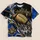 Gold Football and Wolf Motifs for Game Day Spirit and Dedicated Fans All-over Print Unisex T-shirt - 5