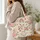 Spring Lambs, Pink Peonies And Strawberries For Easter Garden Lovers Quilted Tote Bag - 3
