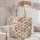 Spring Lambs, Pink Peonies And Strawberries For Easter Garden Lovers Quilted Tote Bag - 5