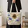 Cornflower Bee and Wildflower Garden Gift for Nature Lovers and Cottage Gardeners Quilted Tote Bag - 4