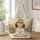 Shih Tzu Garden Portrait for Dog Mom Gifts and Cottagecore Everyday Style Lovers Quilted Tote Bag - 1