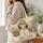 Shih Tzu Garden Portrait for Dog Mom Gifts and Cottagecore Everyday Style Lovers Quilted Tote Bag - 3