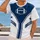 Navy Football Star Stripes for Game Day, Tailgating, and Weekend Wear All-over Print Unisex T-shirt - 2
