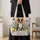 Boston Terrier Lemon Lavender Garden for Mediterranean Summer Style and Dog Lovers Quilted Tote Bag - 4