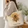 Art Deco Honeybee And Burnt Orange Accents For Nature Lovers And Spring Gifting Quilted Tote Bag - 3