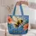 Vibrant Bumblebee and Tropical Flowers for Garden Lovers and Nature-Loving Women Quilted Tote Bag - 5