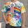 Rainbow Pride Flag and Stars for Inclusive Pride Month Celebrations and Allies All-over Print Unisex T-shirt - 1