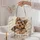 Sweet Yorkie Puppy with Winter Snowflakes for Cozy Holiday Gifting and Dog Lovers Quilted Tote Bag - 5