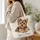 Sweet Yorkie Puppy with Winter Snowflakes for Cozy Holiday Gifting and Dog Lovers Quilted Tote Bag - 3