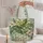 Green Lynx Spider Botanical Nature Accent for Garden Lovers and Insect Enthusiasts Quilted Tote Bag - 5