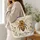 Botanical Honey Bee with Wildflowers for Spring Garden Lovers and Thoughtful Gifts Quilted Tote Bag - 3