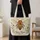 Botanical Honey Bee with Wildflowers for Spring Garden Lovers and Thoughtful Gifts Quilted Tote Bag - 4