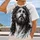 Jesus Thorn-Crown Portrait for Church Worship and Everyday Christian Faith for Men All-over Print Unisex T-shirt - 2