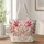 Pink Axolotl Pair With Floral Details for Cottagecore Nature Lovers Quilted Tote Bag - 1
