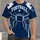 Navy Football Star Uniform Surface For Game Day And Casual Sportswear Fans All-over Print Unisex T-shirt - 1