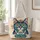 Colorful Folk Art Cat Face for Cozy Cat Lover Gifts and Everyday Errands Quilted Tote Bag - 1